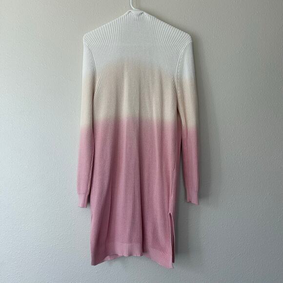 Design 365 Cardigan Sweater ombre long open front knit cardigan - Picture 8 of 12